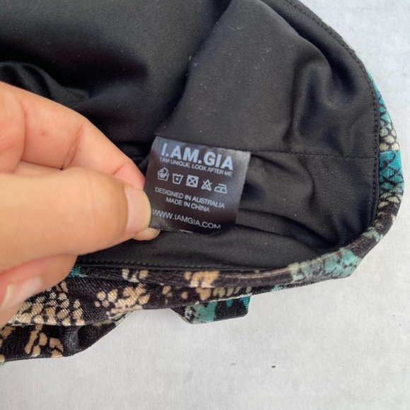 I.AM.GIA Delilah Snake Velvet Bandeau Crop Top M - Picture 5 of 7